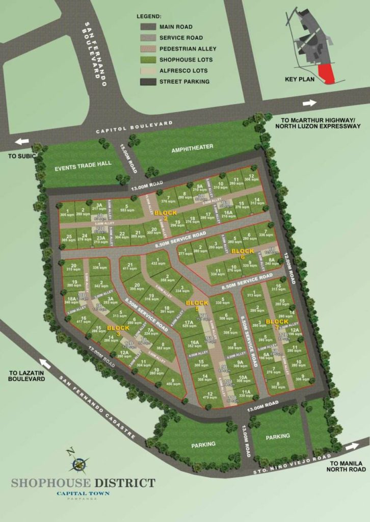 Shophouse District Site Map