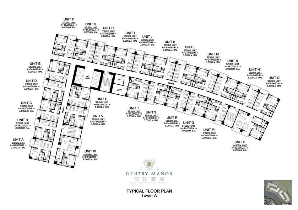 Gentry Manor Tower A Floor Plan