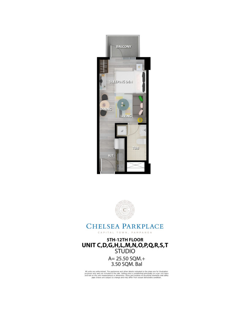 Chelsea Parkplace Studio Unit 5th-12th