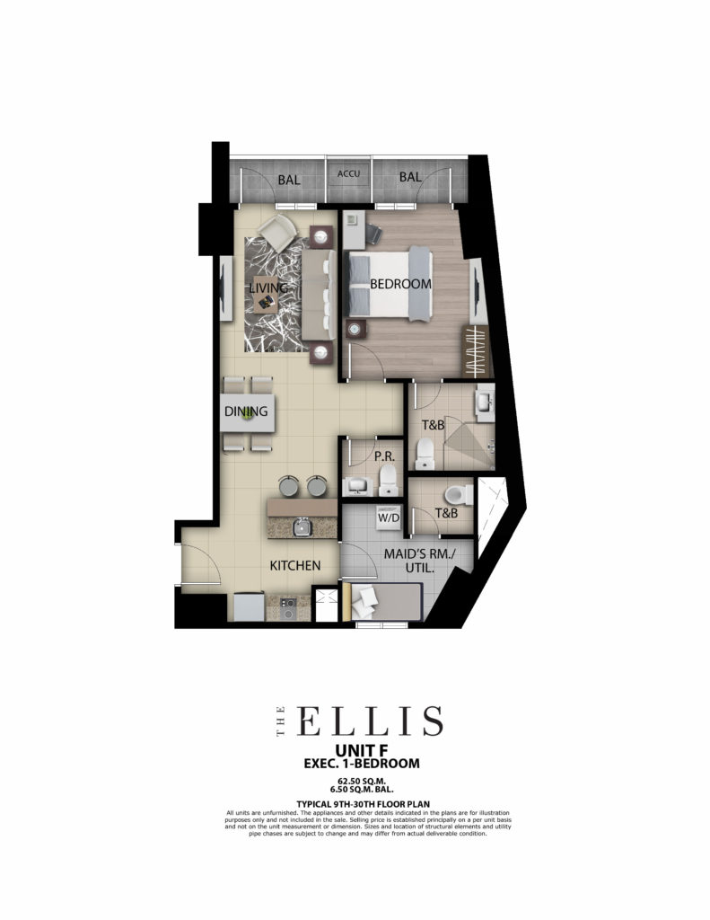 The Ellis 1BR 69 SQM w/ Balcony