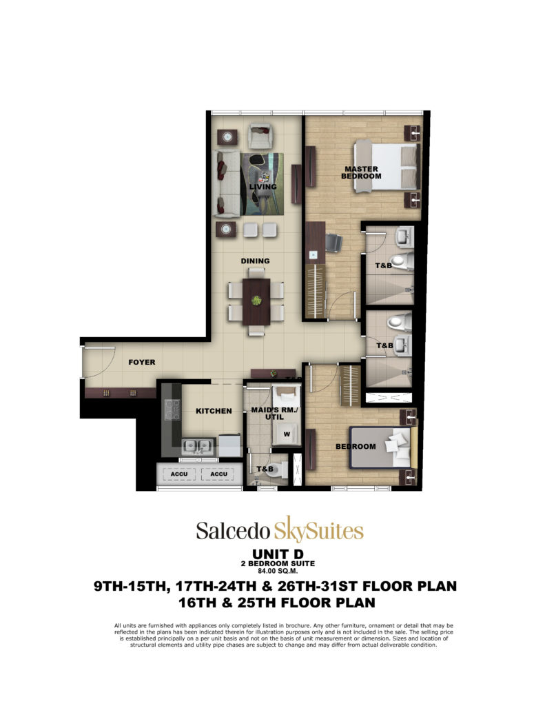 Salcedo SkySuites 2 BR 84 SQM