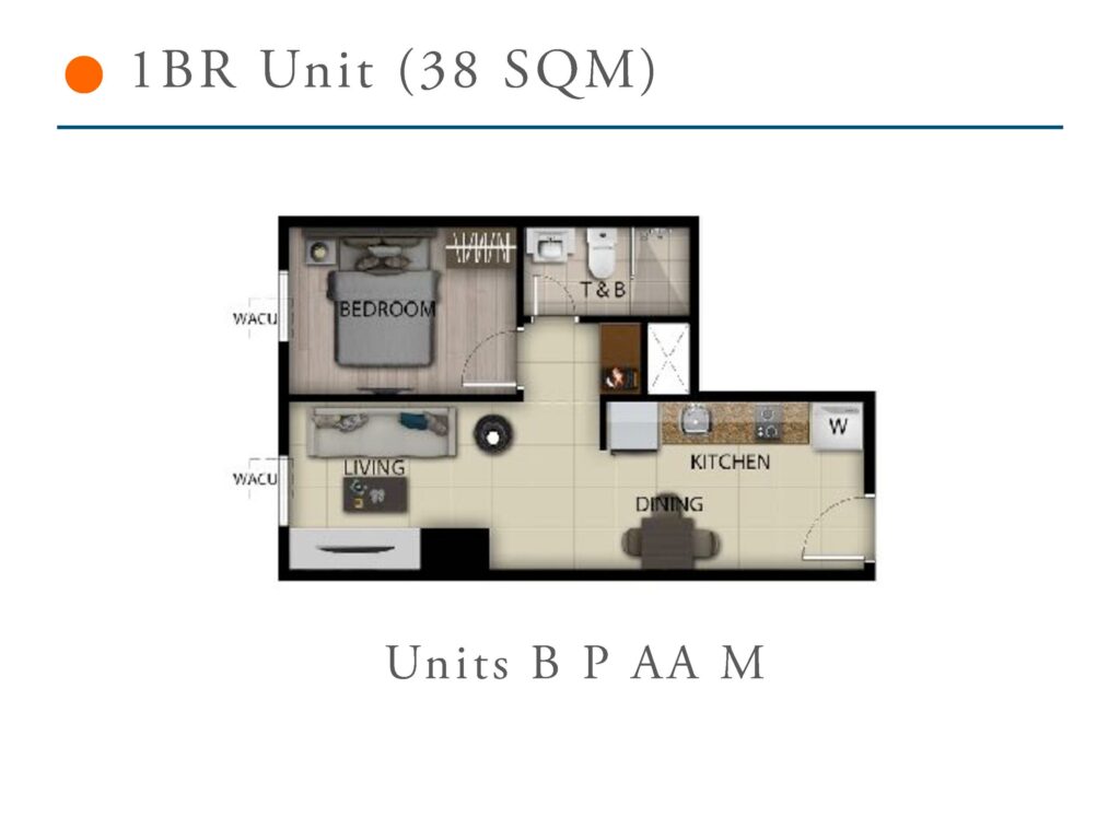 San Antonio Residence 1 Bedroom 38 SQM