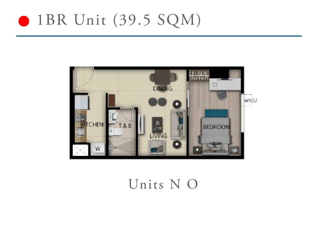 San Antonio Residence 1 Bedroom 39.5 SQM