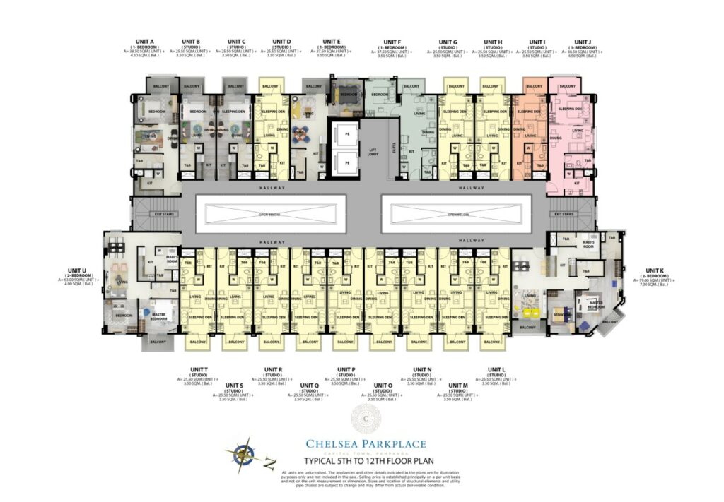 Chelsea Parkplace Typical Floor Plan