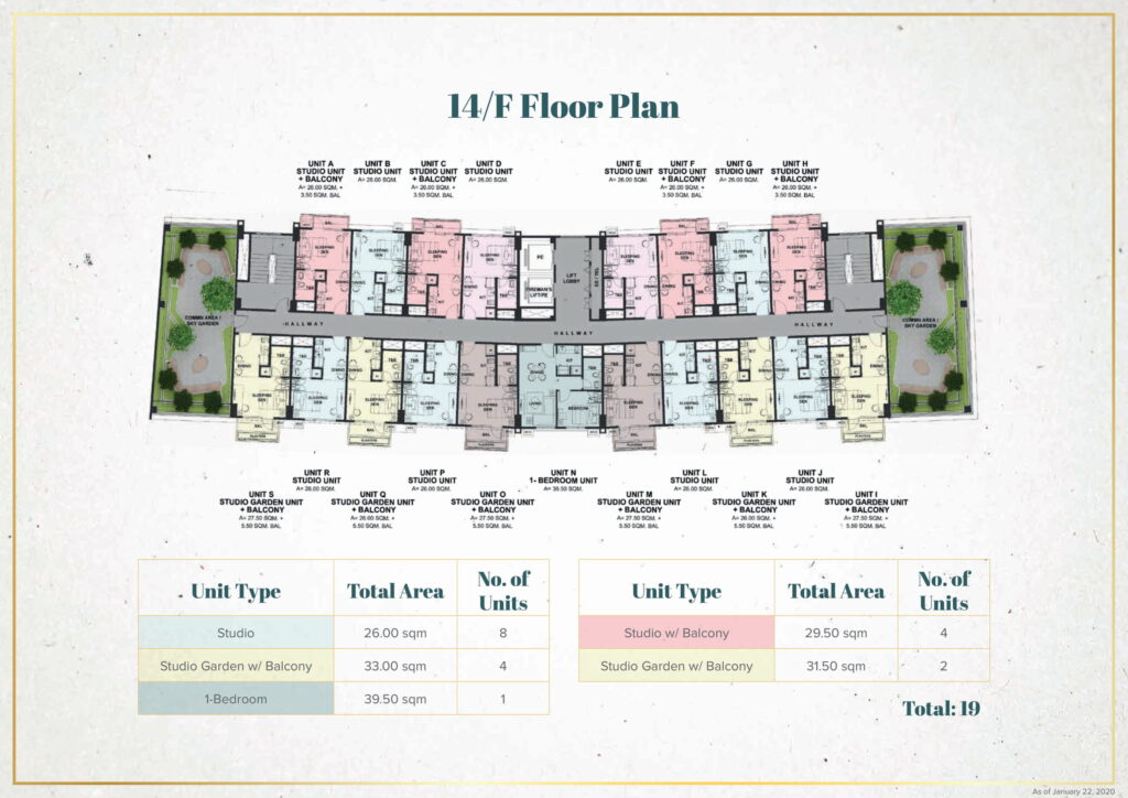 La Cassia Residences Floor Plan (14th Floor)