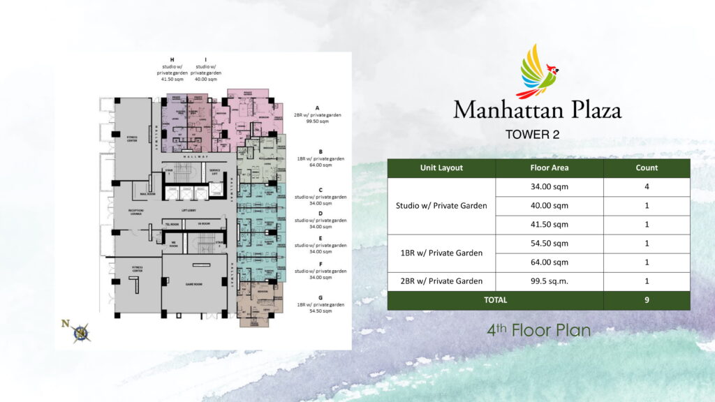 4th Floor Plan - Manhattan Plaza Tower 2