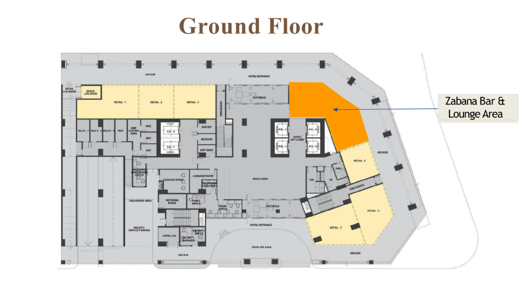 Savoy Hotel Ground Floor Plan
