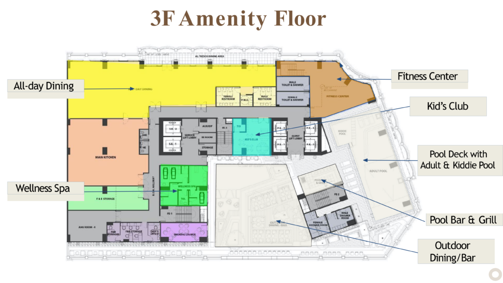 Savoy Hotel Third Amenity Floor Plan