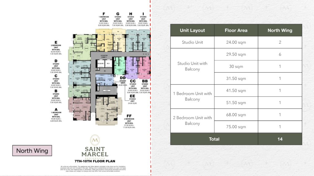 Saint Marcel Residences Floor Plan