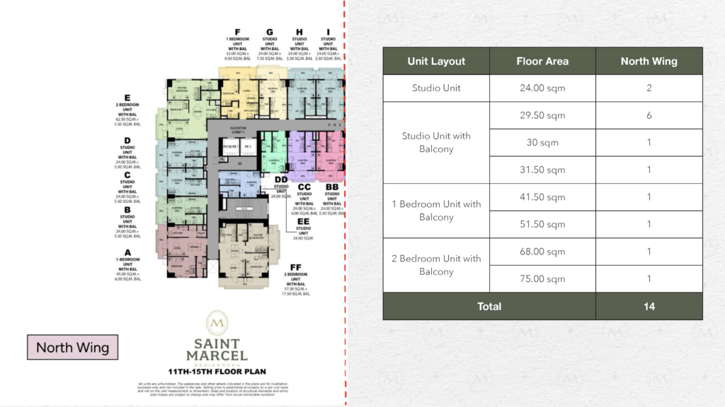 Saint Marcel Residences Floor Plan